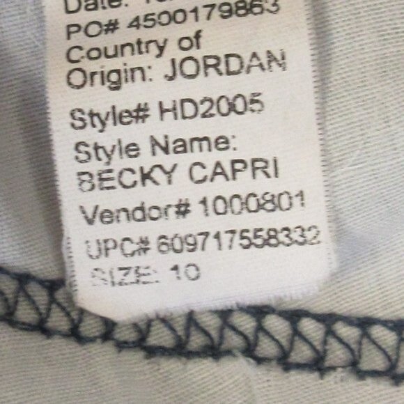 HANNAH Becky Capri Skimmer Jeans Womens Sz 10 Comfort Stretch Denim Bermuda Crop - Picture 10 of 15